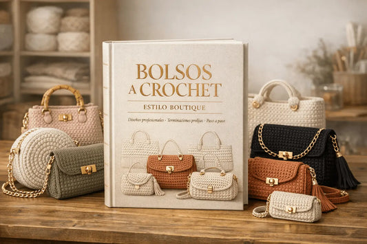 Curso de Bolsos Boutique a Crochet + 8 Regalos Exclusivos 🎁