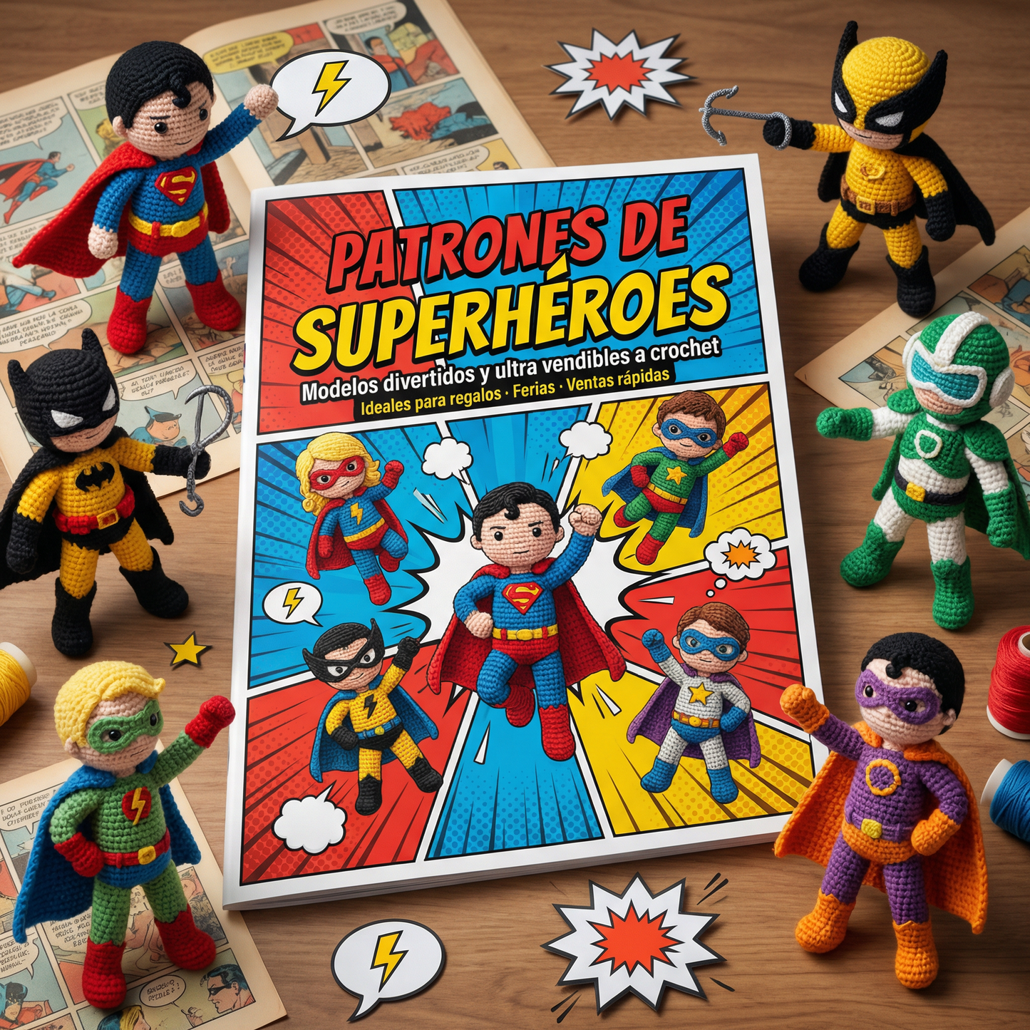 +100 Patrones de Super héroes de Crochet